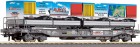 66591 Roco Flat car with 2 interchagable flat beds "Hupac"
